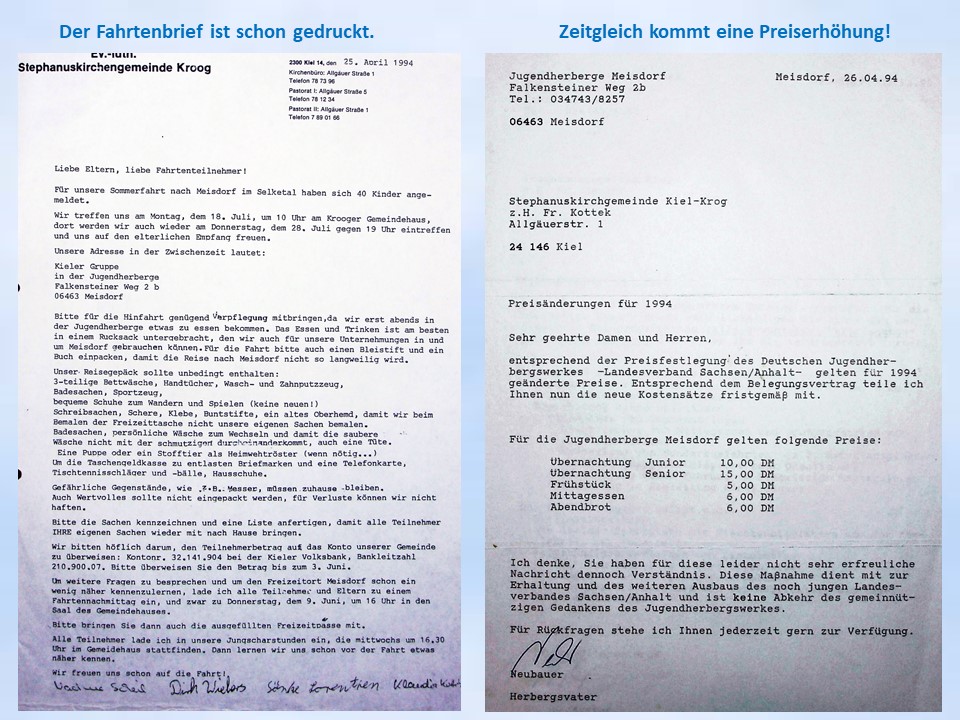 Fahrtenbrief Sommerfahrt 1994