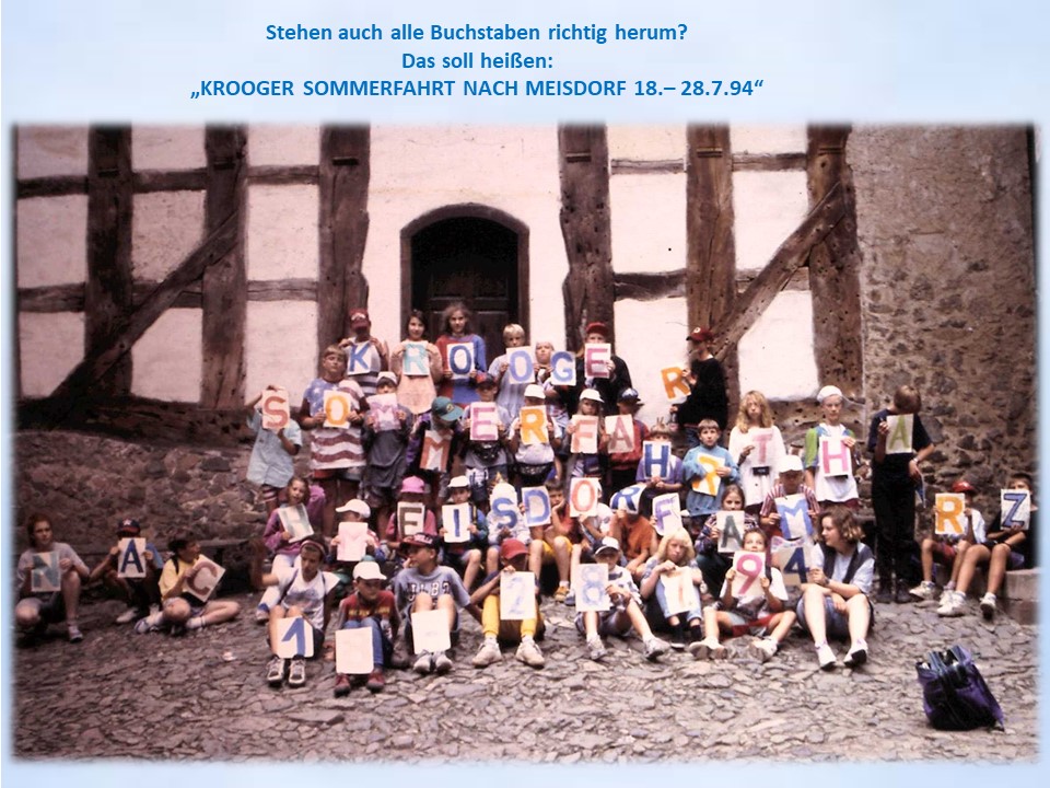 Sommerfreizeit 1994 Gruppenfoto Burg Falkenstein