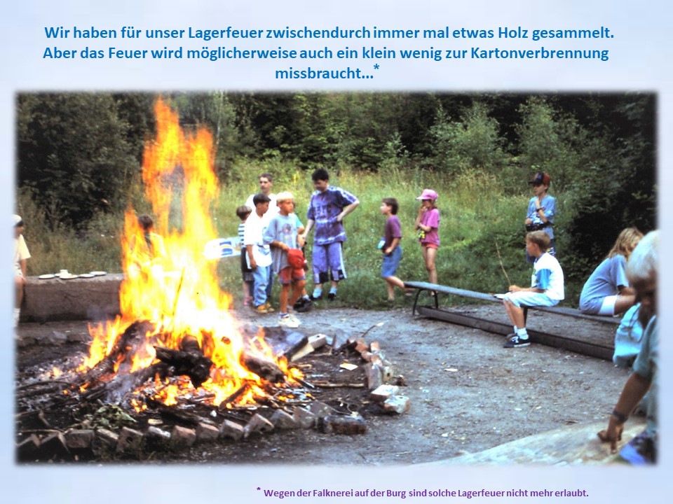 Sommerfahrt 1994 Meisdorf Lagerfeuer