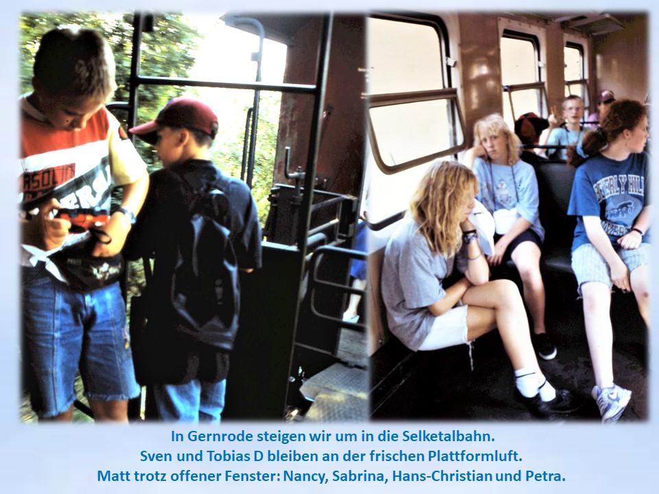 1994 Selketalbahn, Sommerhitze im Zug