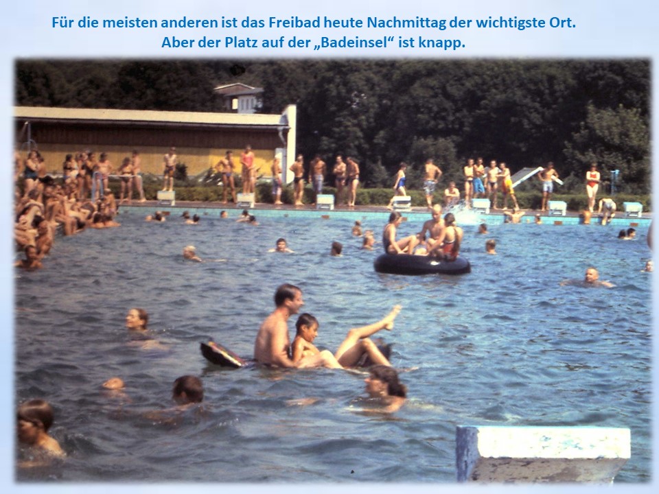 Freibad Meisdorf Hochbetrieb