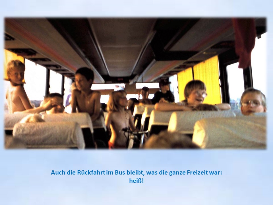 Krooger Sommerfahrt 1994 im Bus Rckfahrt