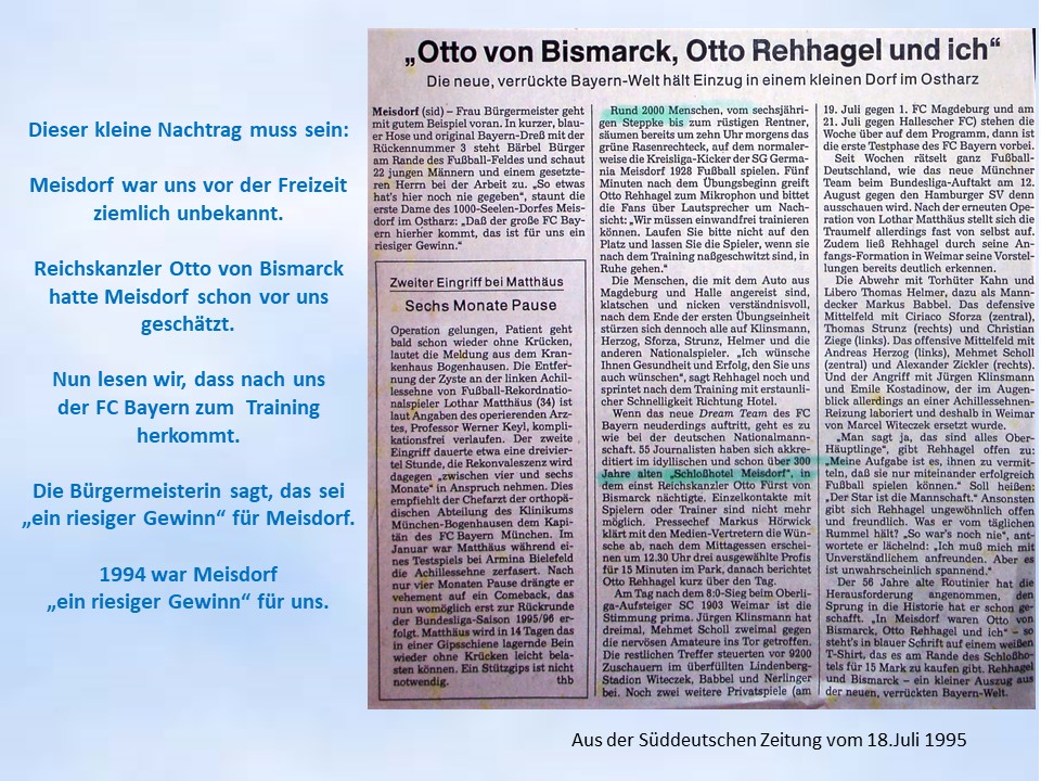 Sddeutsche Zeitung ber Meisdorf 1995