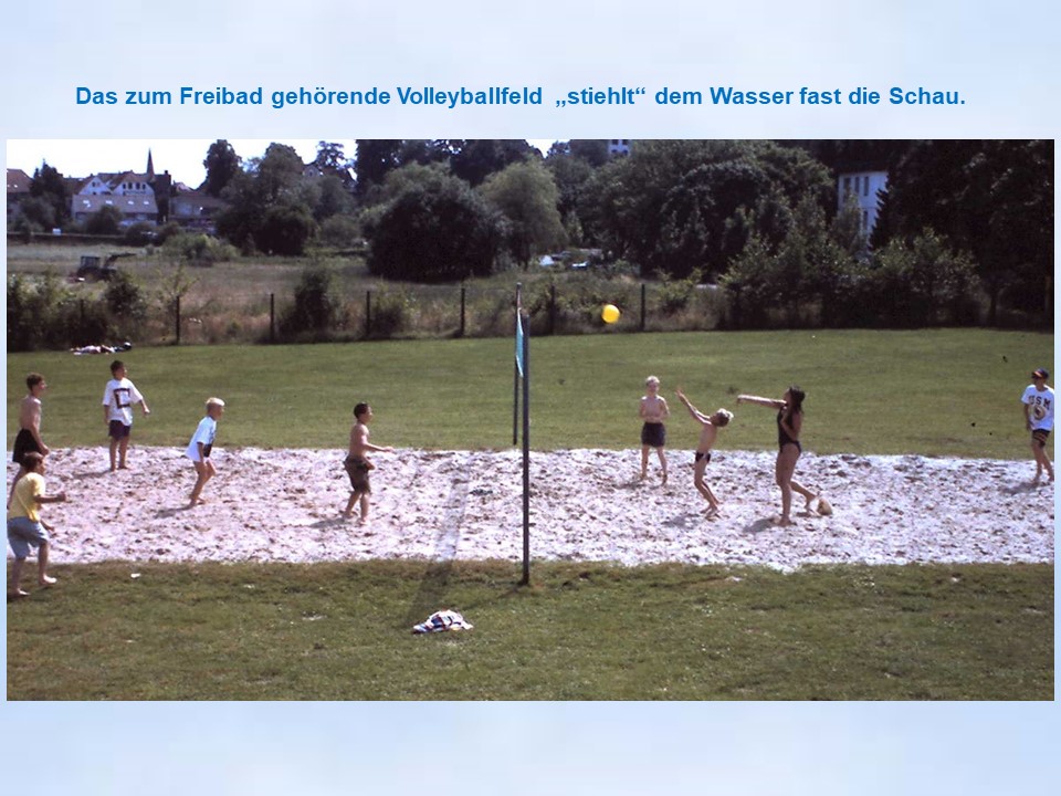Bad Iburg Freibad Volleyballfeld 1995