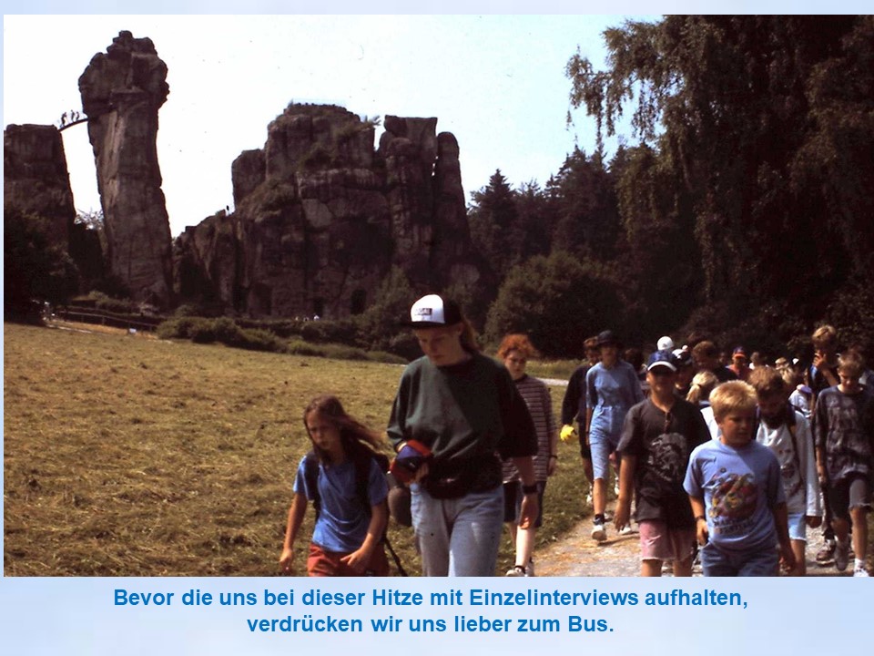 Kinder bei den Externsteinen 1995