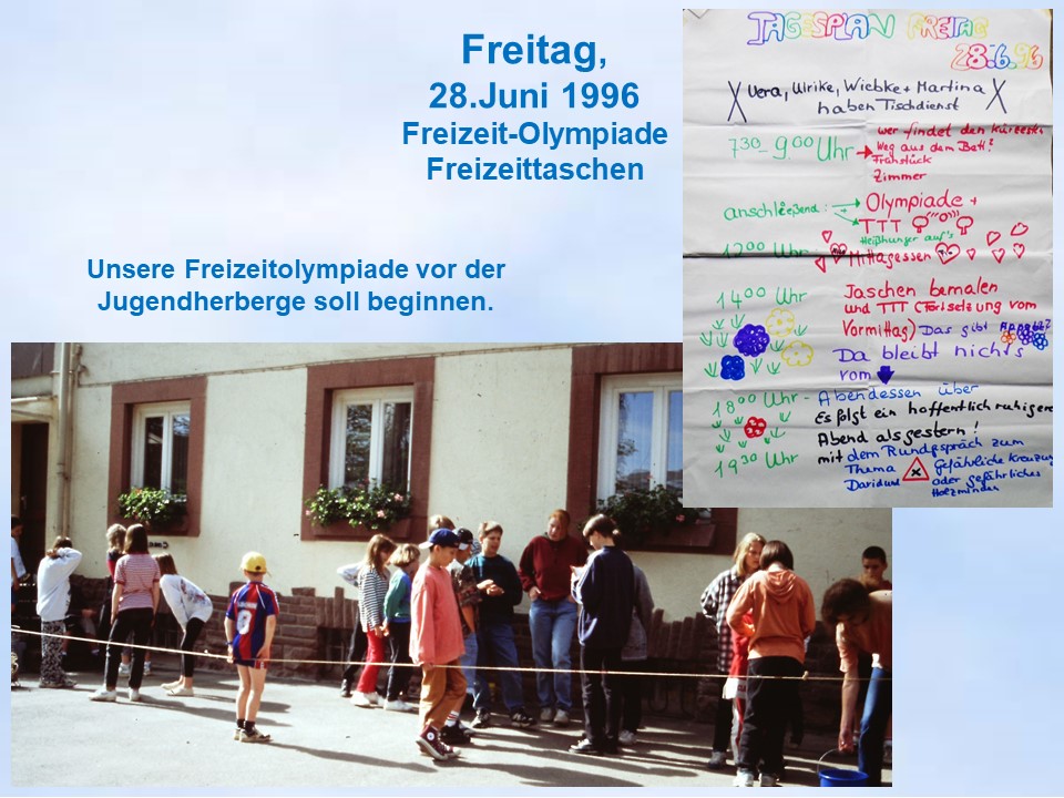 1996 Freizeit"Olympiade" vor  DJH Holzminden