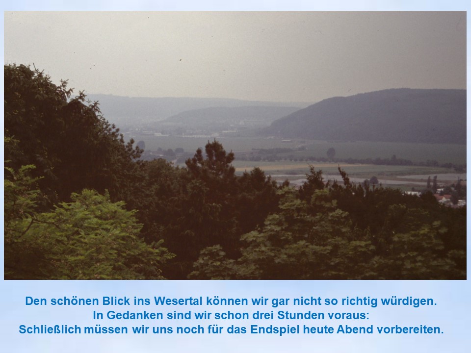 1996 Sommerfahrt Holzminden Gelndespiel Bismarckturm Ziel