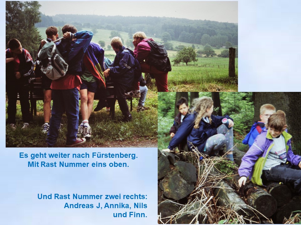 1996 Wanderung nach Frstenberg Sommerfahrt 1996