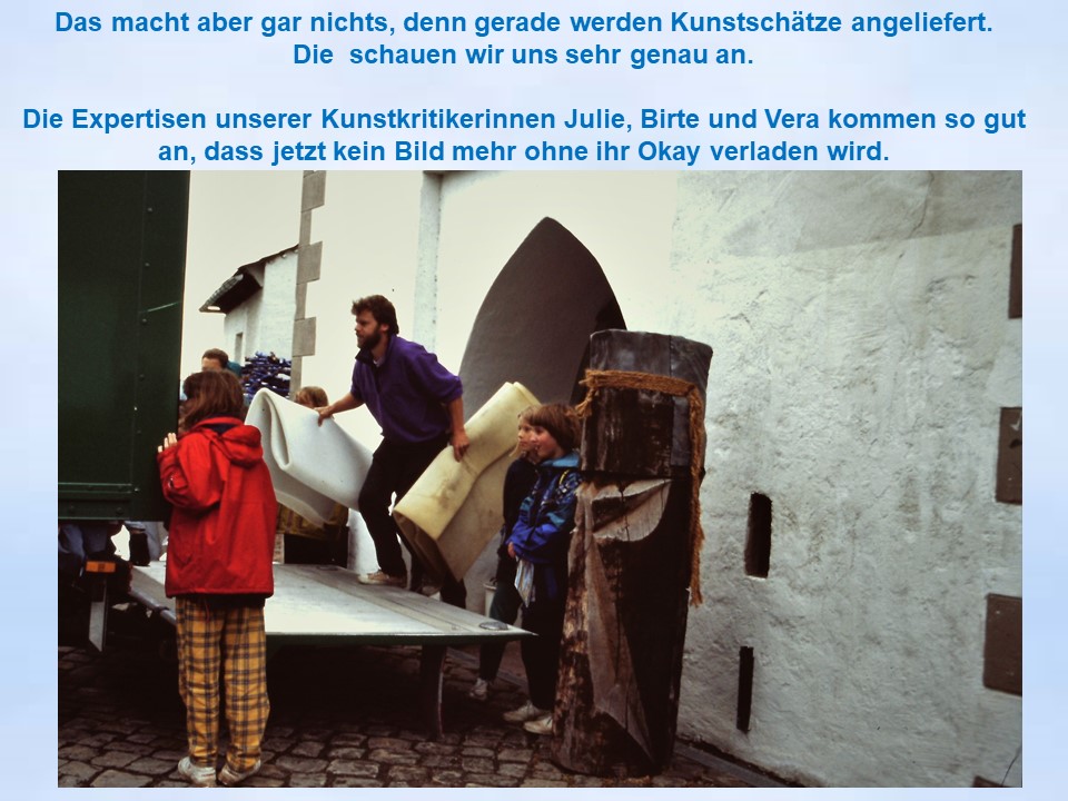Sommerfahrt 1996 Kunst  beim Schloss Fürstenberg