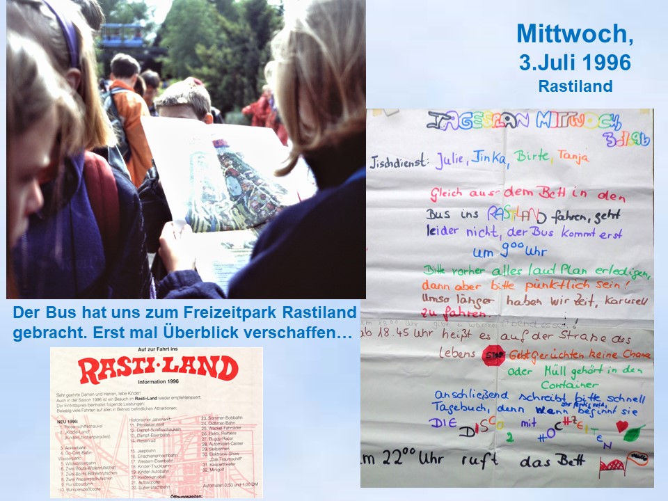 Rastiland Tagesausflug von der Sommerfahrt nach Holzminden 1996