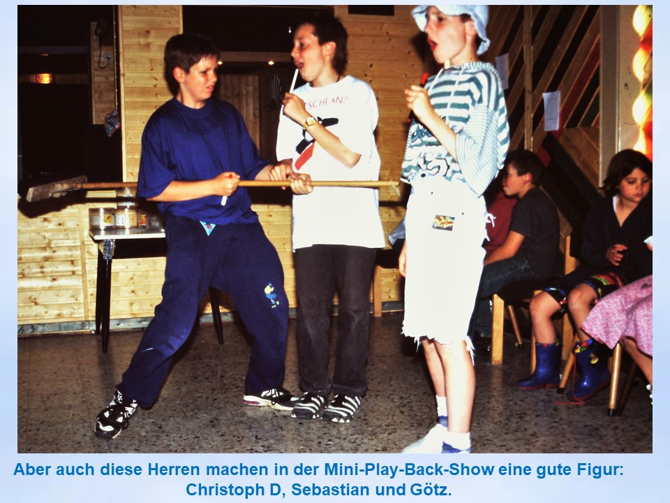 Mini-Playback Sommerfahrt nach Holzminden 1996