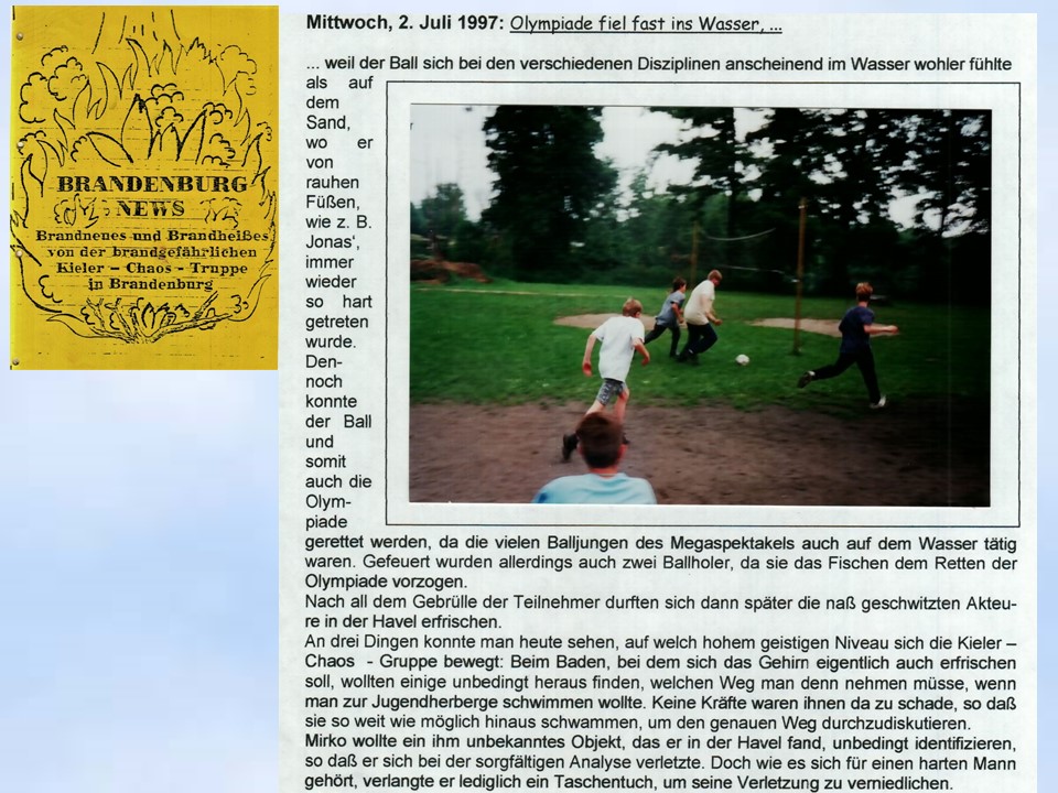 Sommerfahrt 1997  Brandenburg-News