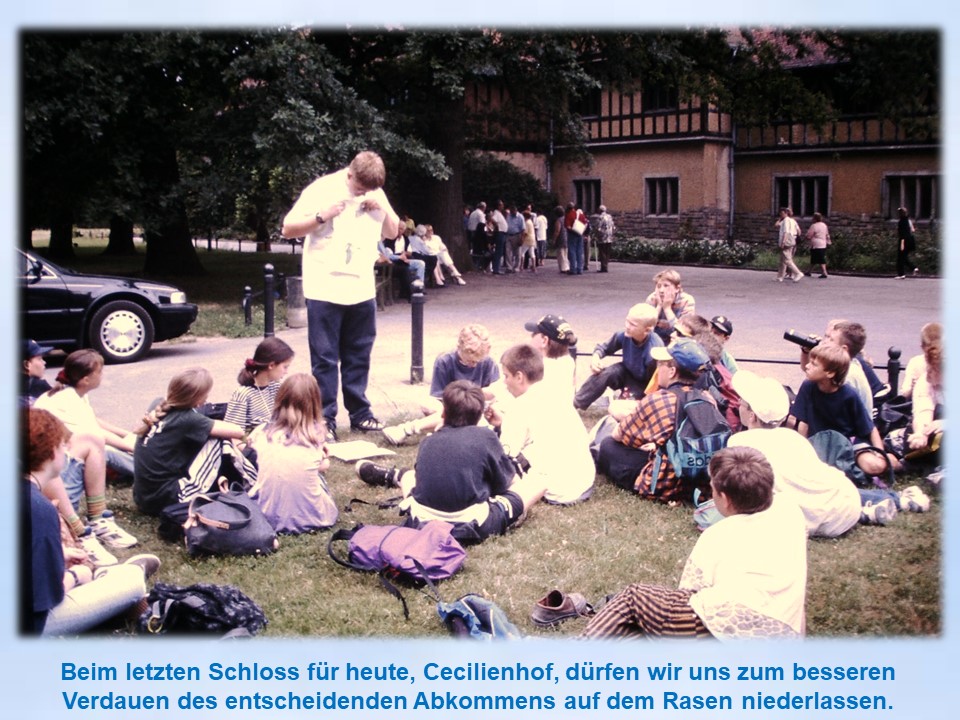 Sommerfahrt 1997 Cecilienhof Gruppe