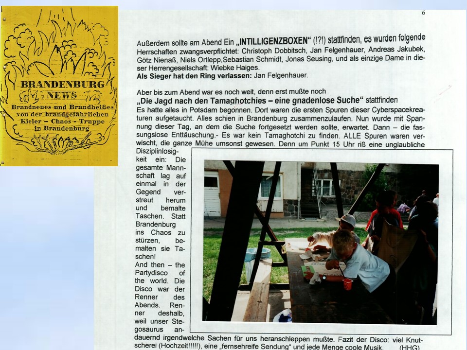 Sommerfahrt 1997  Brandenburg-News