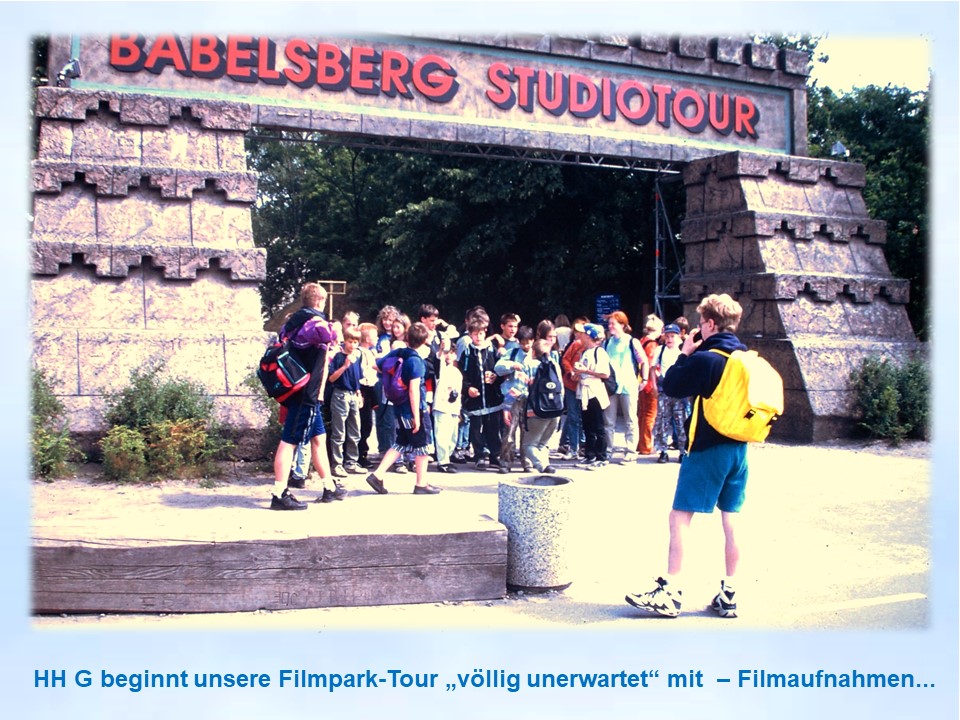 Sommerfahrt 1997 Gruppe vor Babelsberg-Studiotour