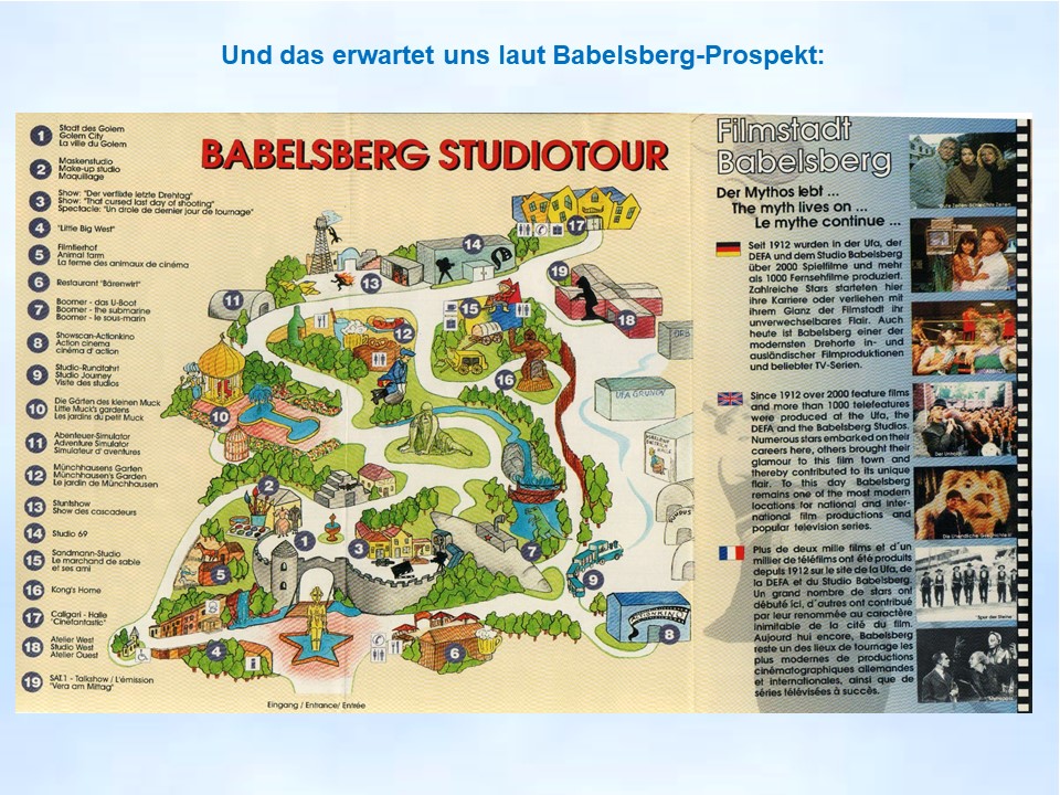 1997 Babelsberg-Studiotour Prospekt