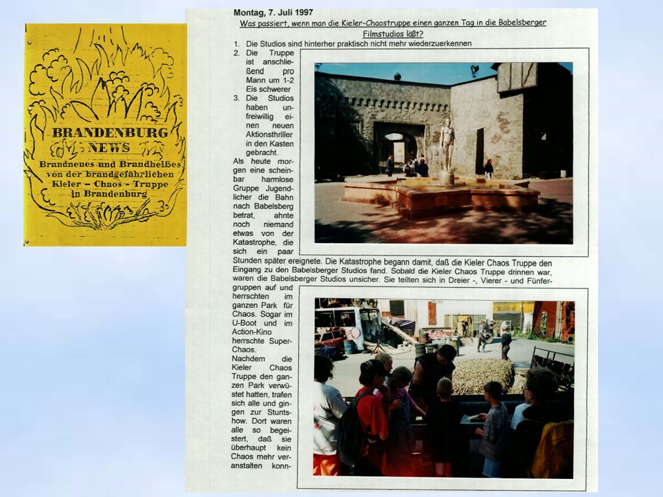 Sommerfahrt 1997  Brandenburg-News