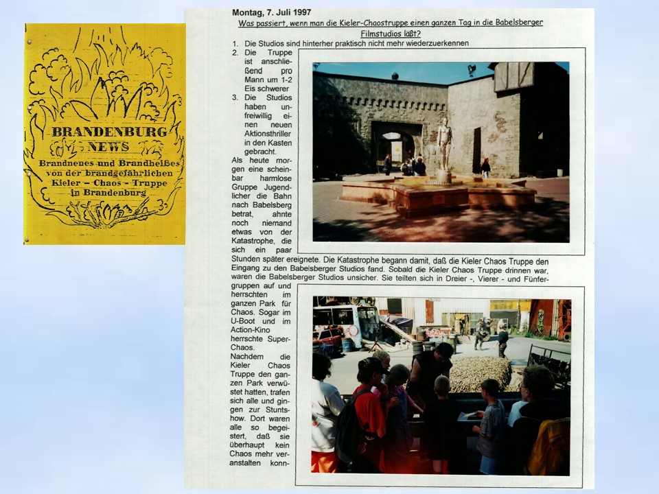 Sommerfahrt 1997  Brandenburg-News