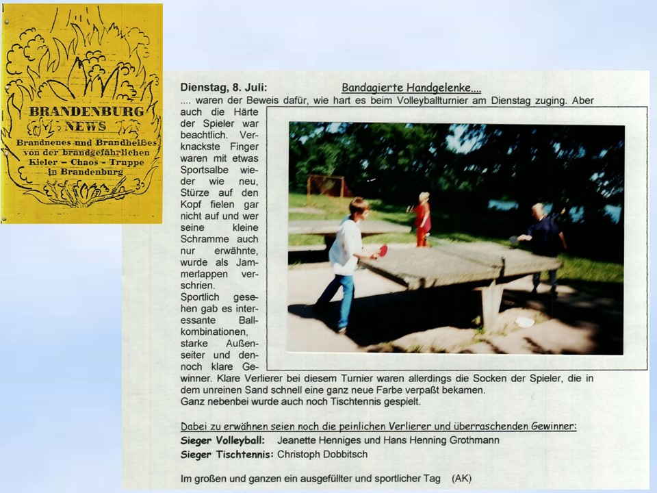 Sommerfahrt 1997  Brandenburg-News