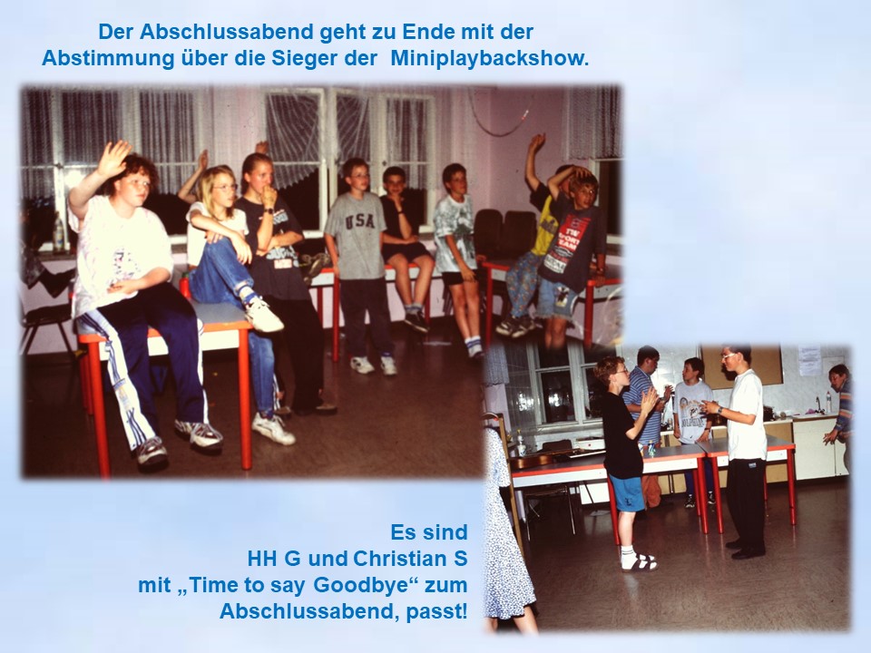 Sommerfahrt Brandenburg 1997 Mini-Playback-Show