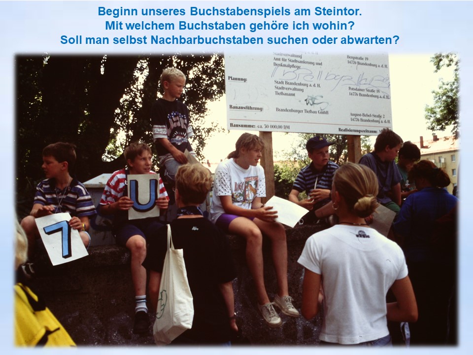 1997 Brandenburg Buchstabenbild Vorbereitung