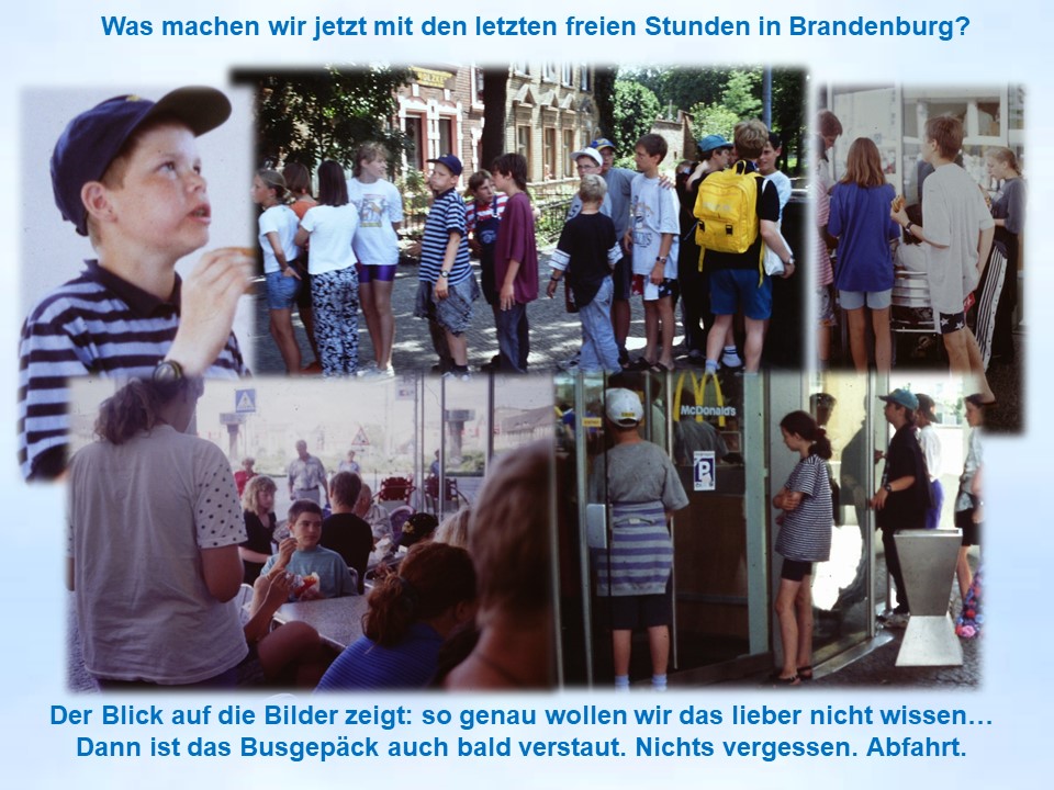 Kinder vor Imbiss Brandenburg 1997