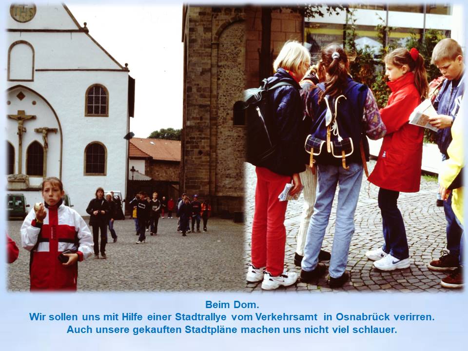 1998 Sommerfahrt Osnabrck Kinder beim Dom