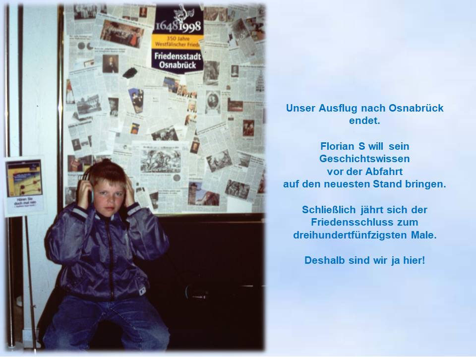 1998 Sommerfahrt Osnabrck Florian informiert sich