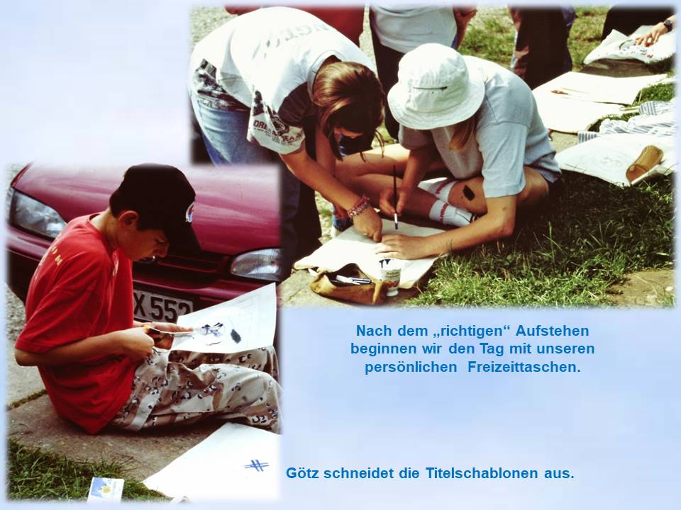 1998 Sommerfahrt Freizeittaschen bemalen