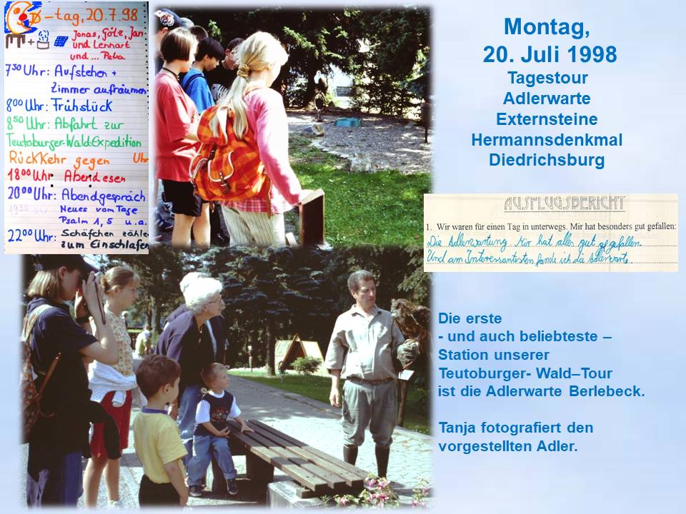 1998  Sommerfreizeit Adlerwarte Berlebeck