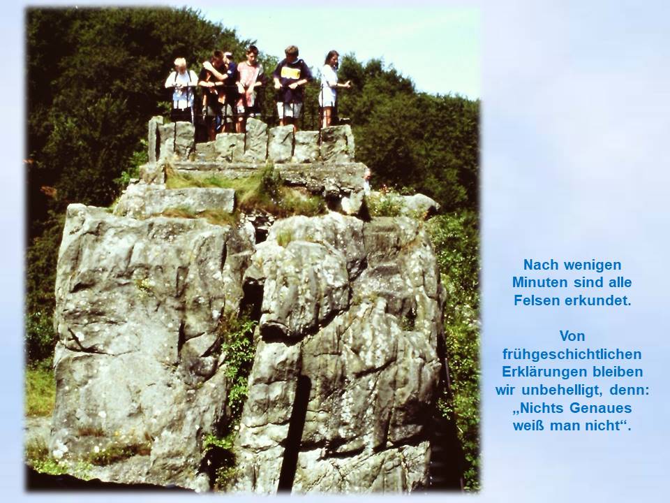 1998  Externsteine Kinder auf Felsen