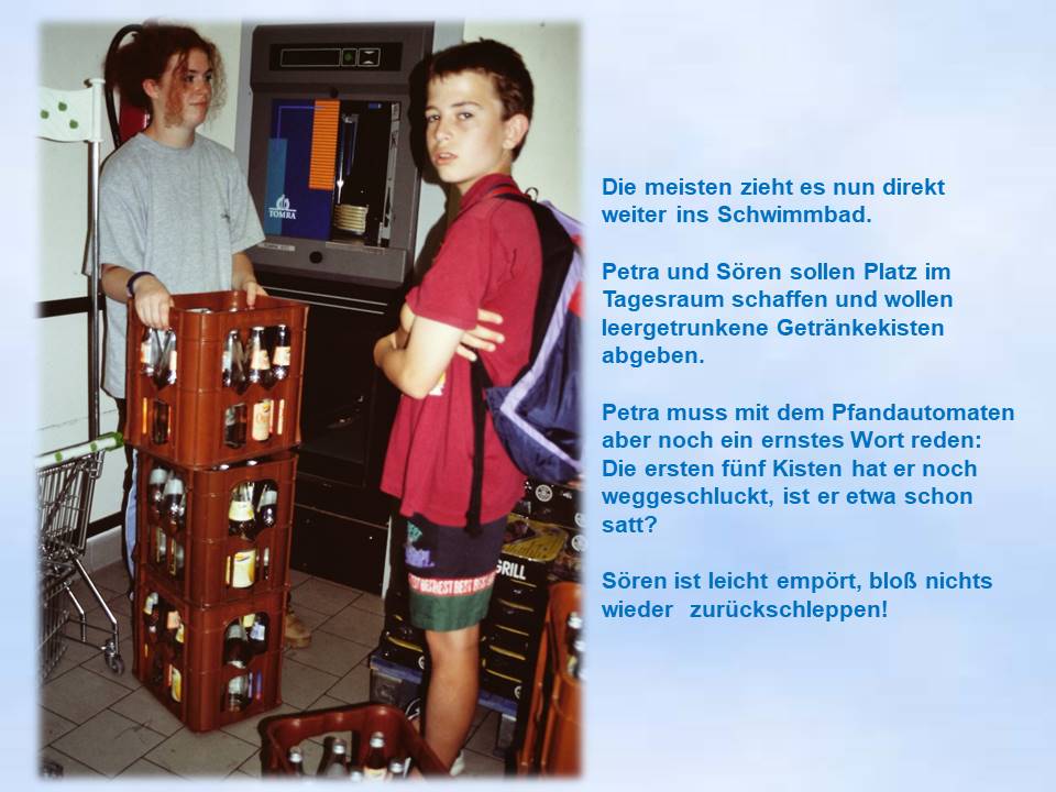 Sommerfahrt 1998 Bad Essen Flaschenpfandautomat