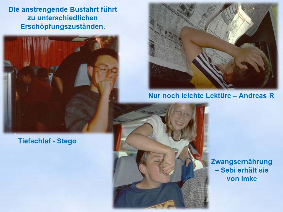 1999 Sommerfahrt Kinder im Bus