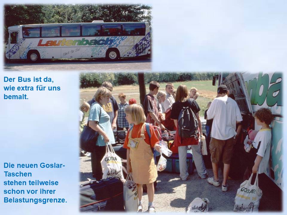 1999 Sommerfahrt vor Rückfahrbus