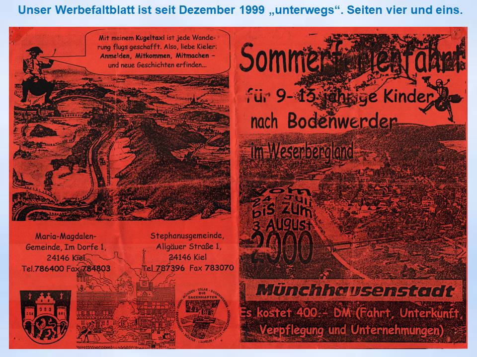 2000 Bodenwerder Sommerfahrt Flyer