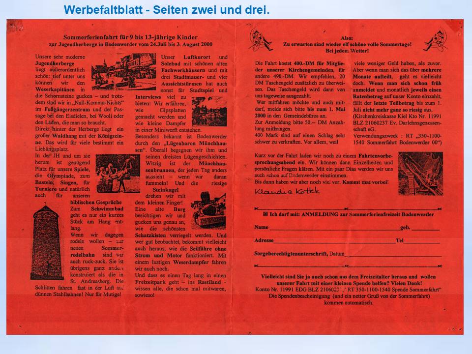 2000 Bodenwerder Sommerfahrt Flyer