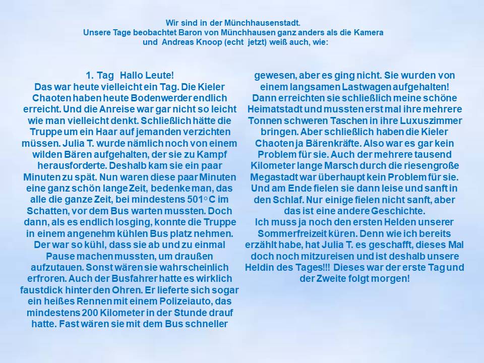 2000 Bodenwerder Sommerfahrt Freizeitzeitung