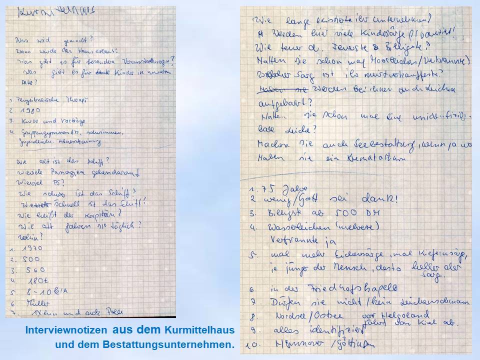 2000 Bodenwerder Sommerfahrt Interview Zettel