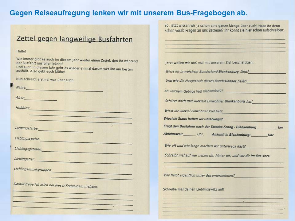 2001 Sommerfahrt Busspiel Fragebogen