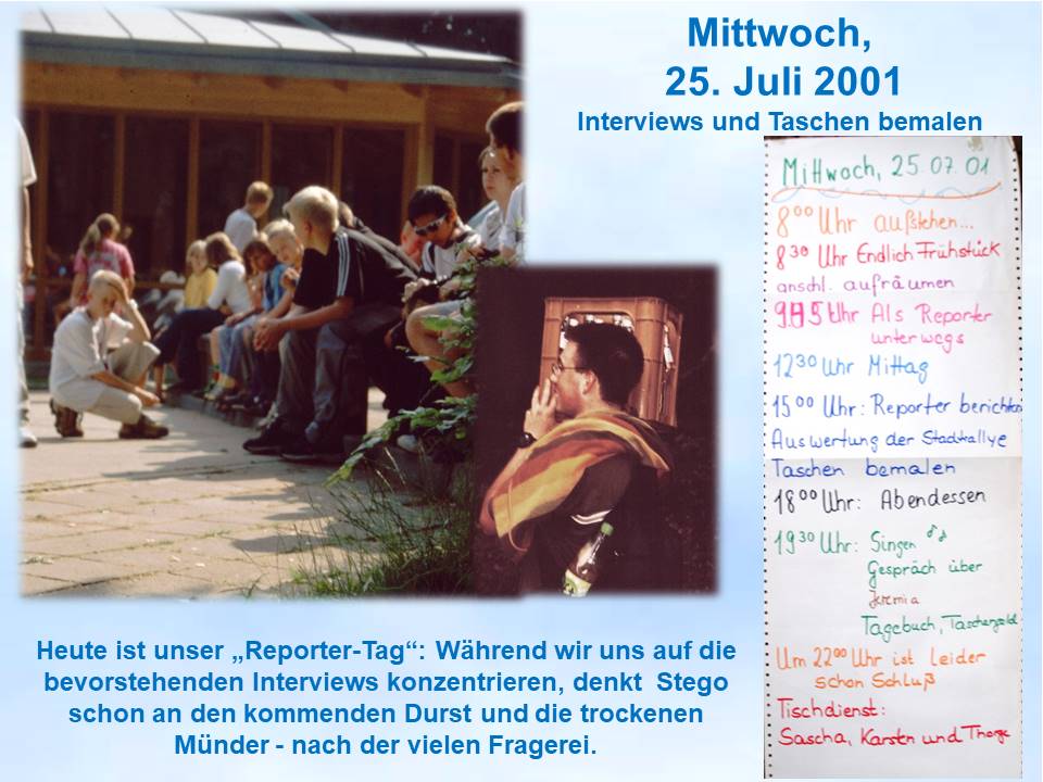 2001 Blankenburg Sommerfahrt Interviews