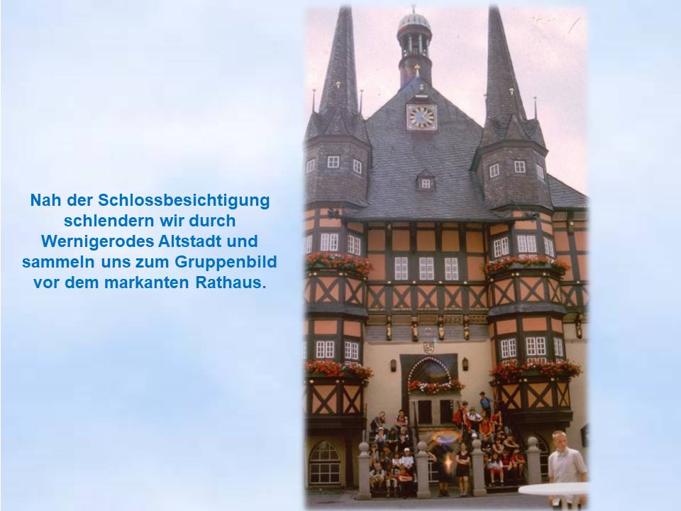 2001 Sommerfahrt Rathaus Wernigerode