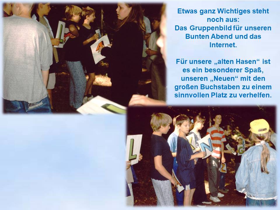 2001 Sommerfahrt Buchstabenbild