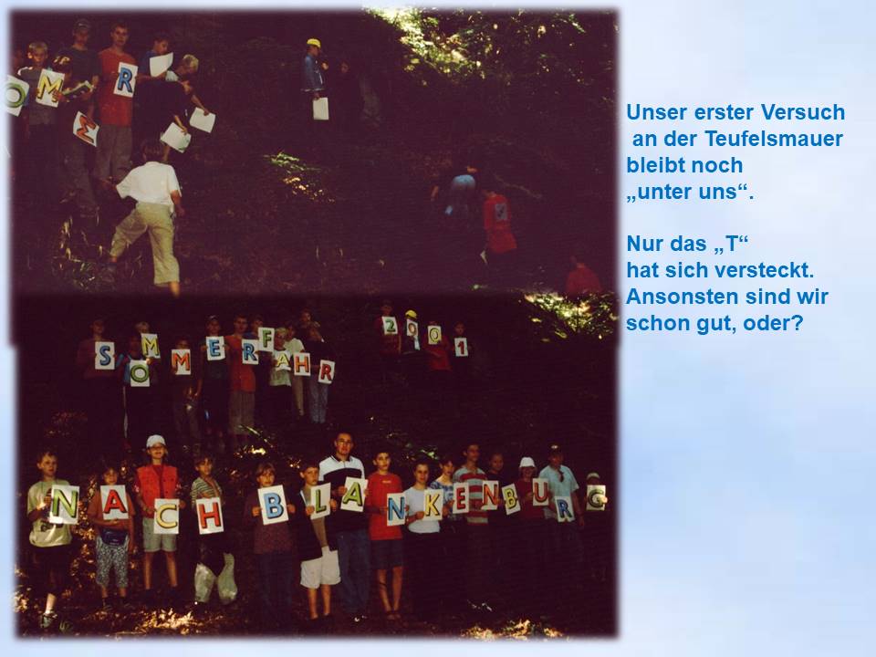 2001 Blankenburg Sommerfahrt Buchstabenbild