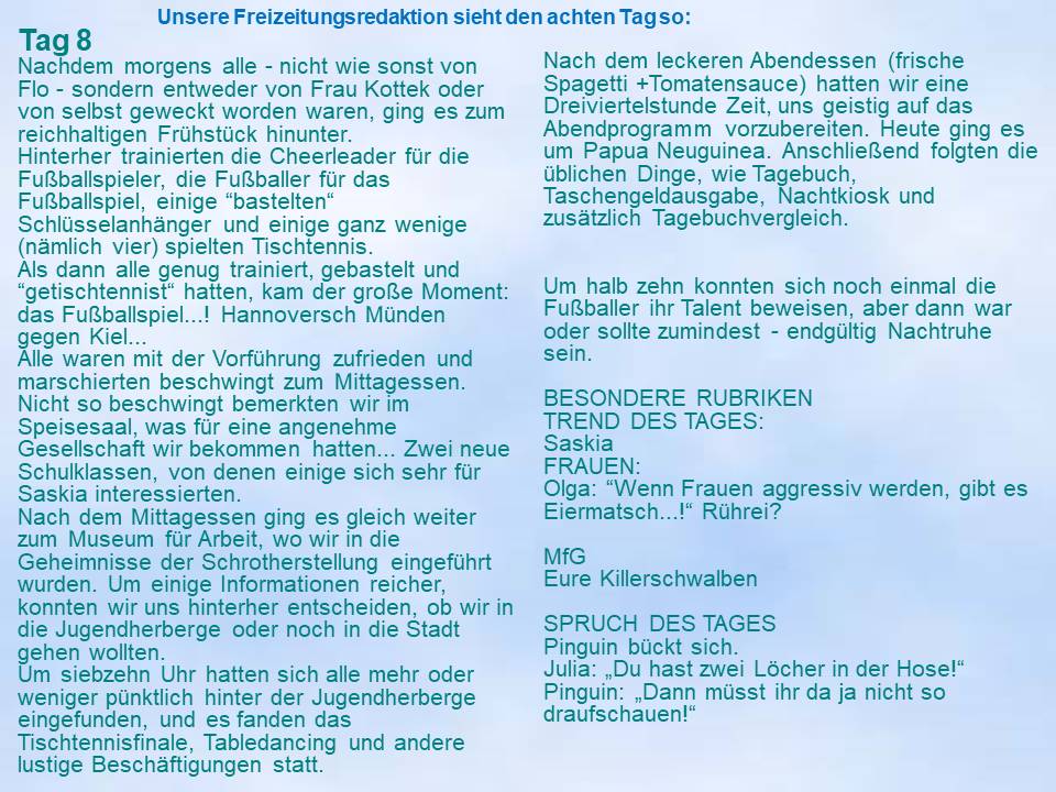  2003 Sommerfahrt Hann.Mnden Freizeitzeitung Killerschwalbern