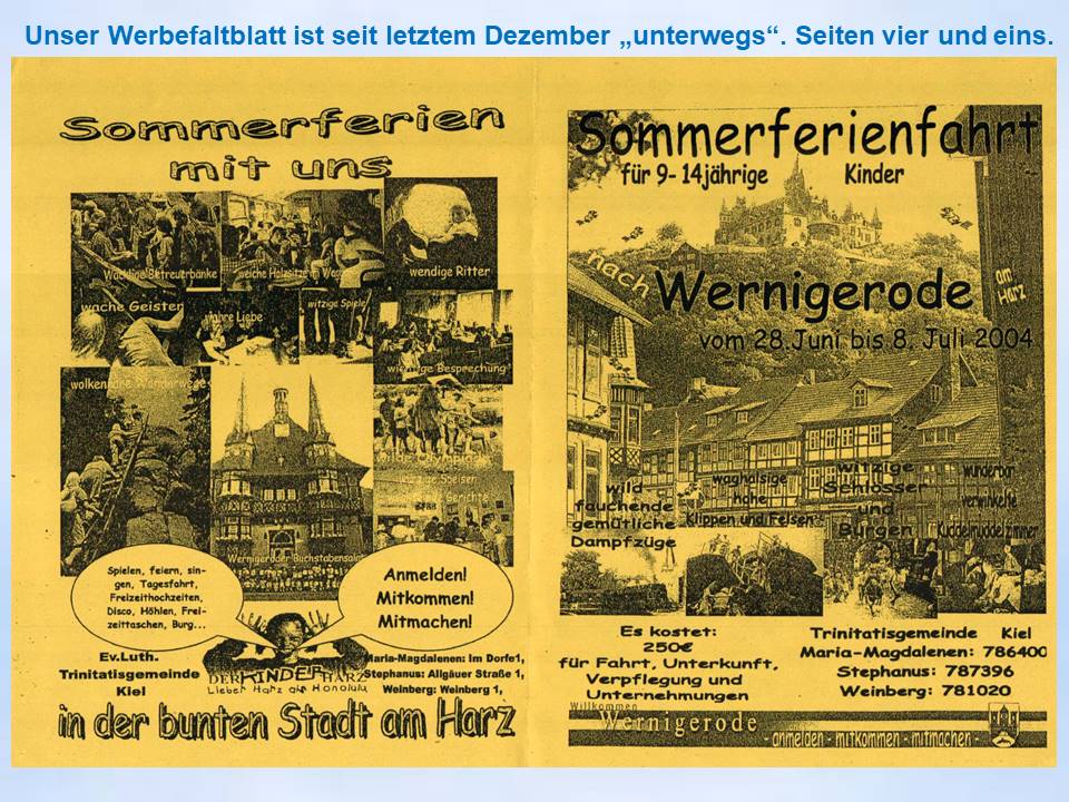 2004 Wernigerode Sommerfahrt Flyer