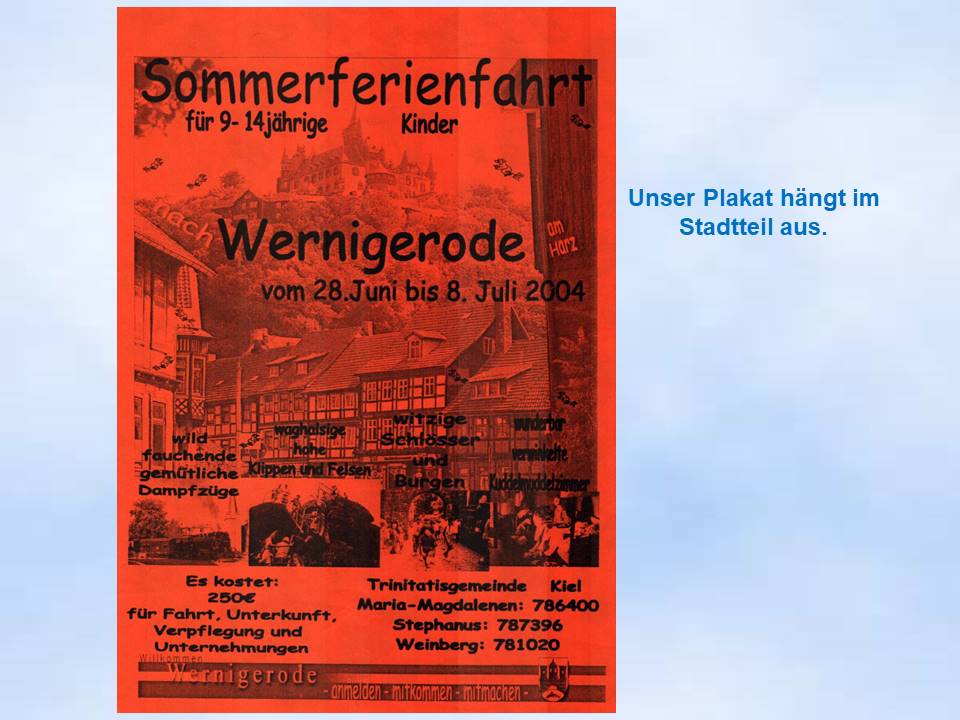 2004 Wernigerode Sommerfahrt Poster