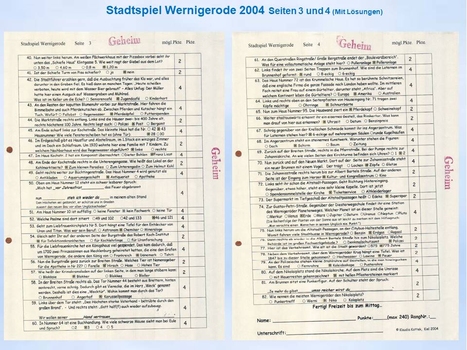 2004 Wernigerode Stadtspiel Fragen Lsungen