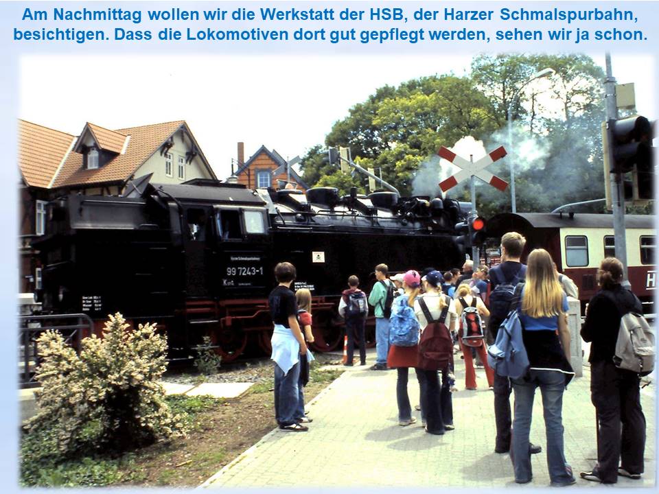 2004 Sommerfahrt HSB-Werkstatt Besichtigung