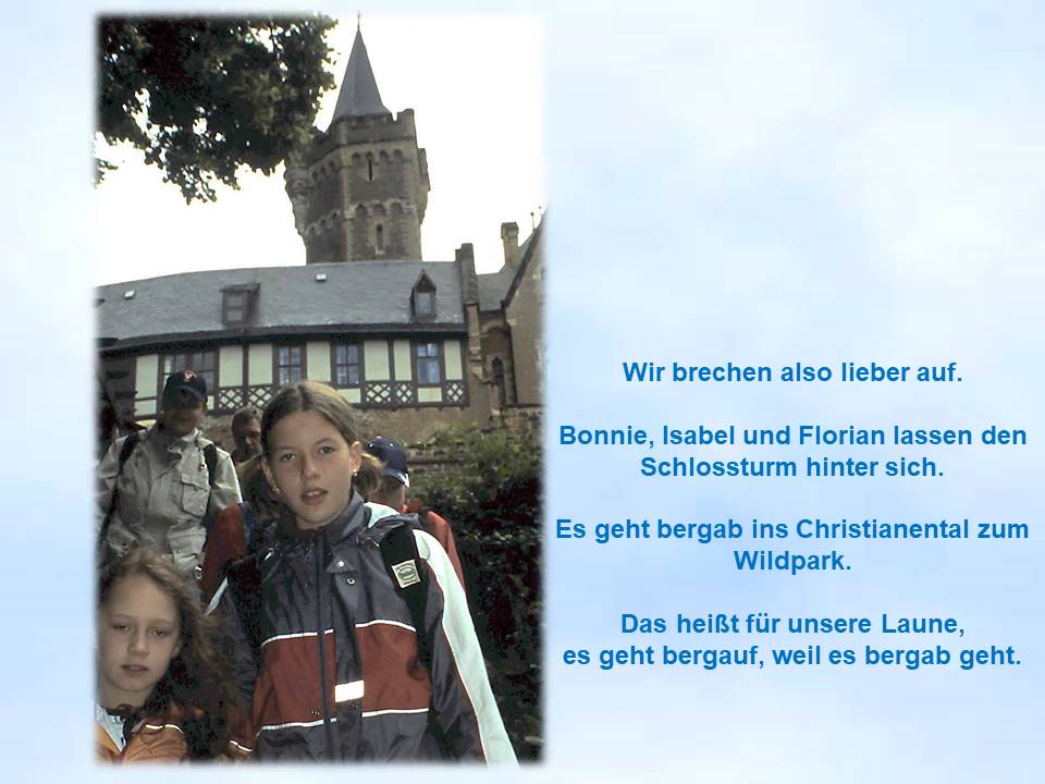 2004 Wernigerode Kinder vor Schlossturm