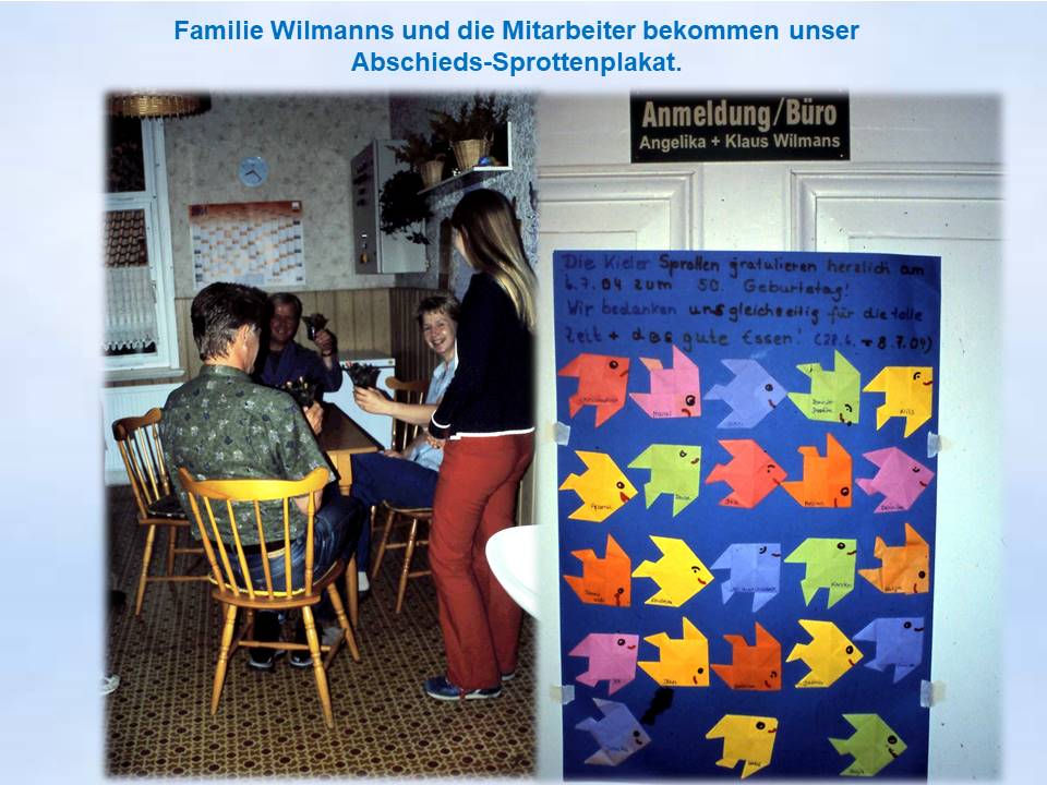 2004 Wernigerode Sommerfahrt Kieler-Sprotten-Plakat als Abschiedsgeschenk